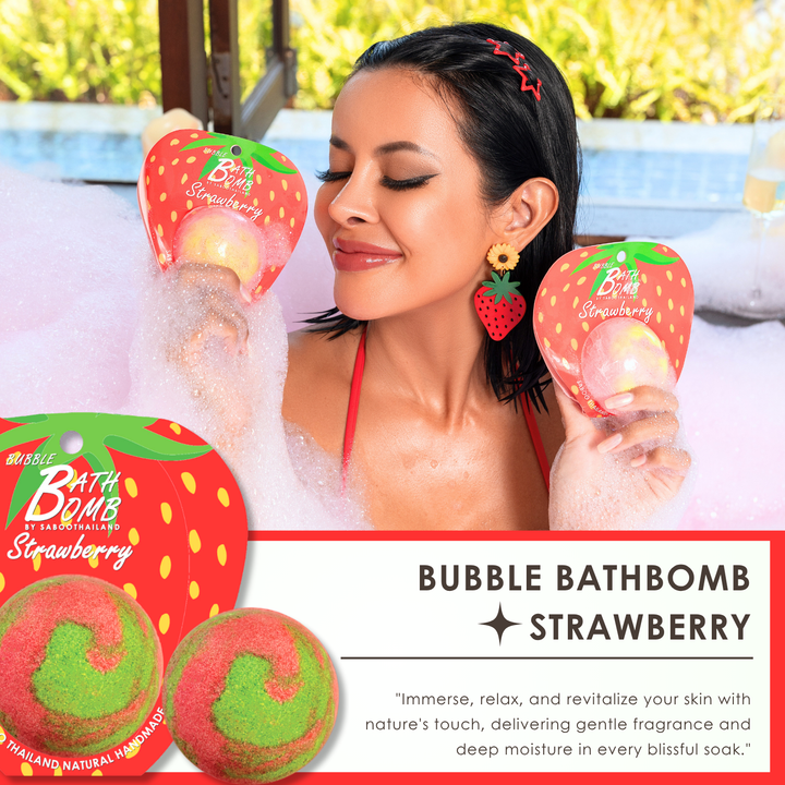 Bubble Bath Bomb - Fruit Package - 150g - Strawberry