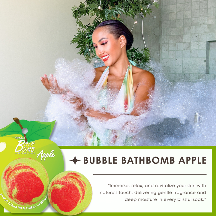 Bubble Bath Bomb - Fruit Package - 150g - Apple Green
