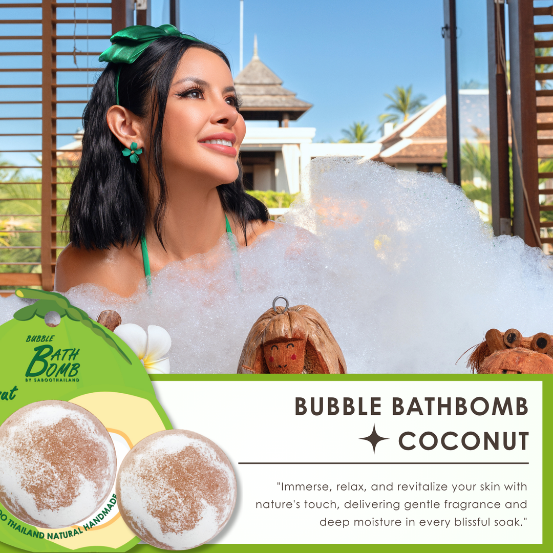 Bubble Bath Bomb - Fruit Package - 150g - Coconut Green