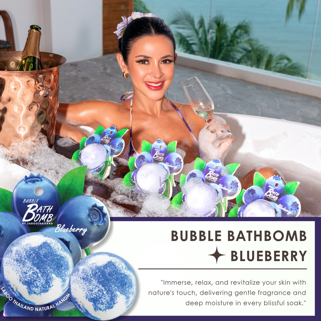 Bubble Bath Bomb - Fruit Package - 150g - Blueberry