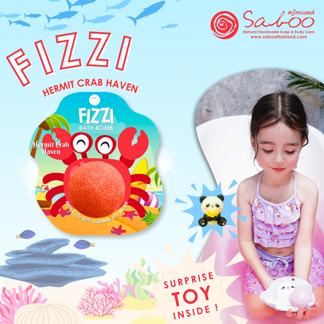 Fizzy Bath Bomb - Sea Animal Package - 100g - Hermit Crab Haven