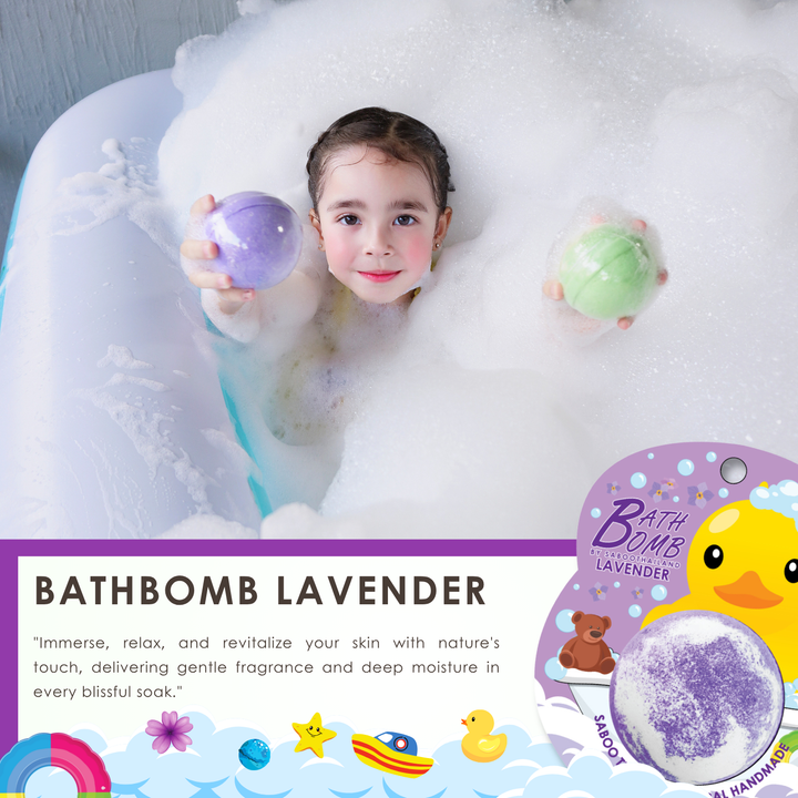 Bubble Bath Bomb - Duck Package - 150g - Lavender