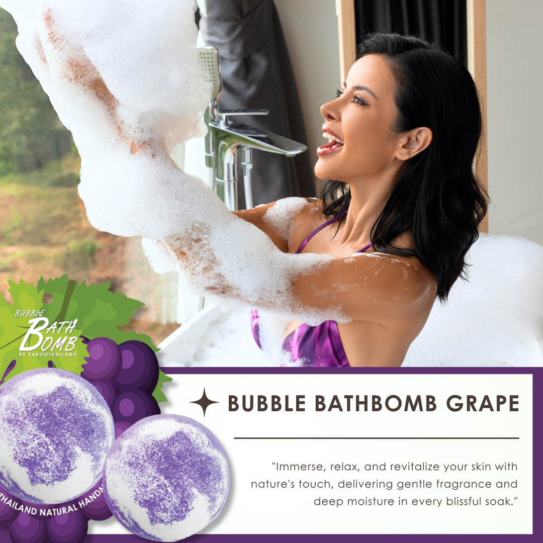 Bubble Bath Bomb - Fruit Package - 150g - Grape Purple