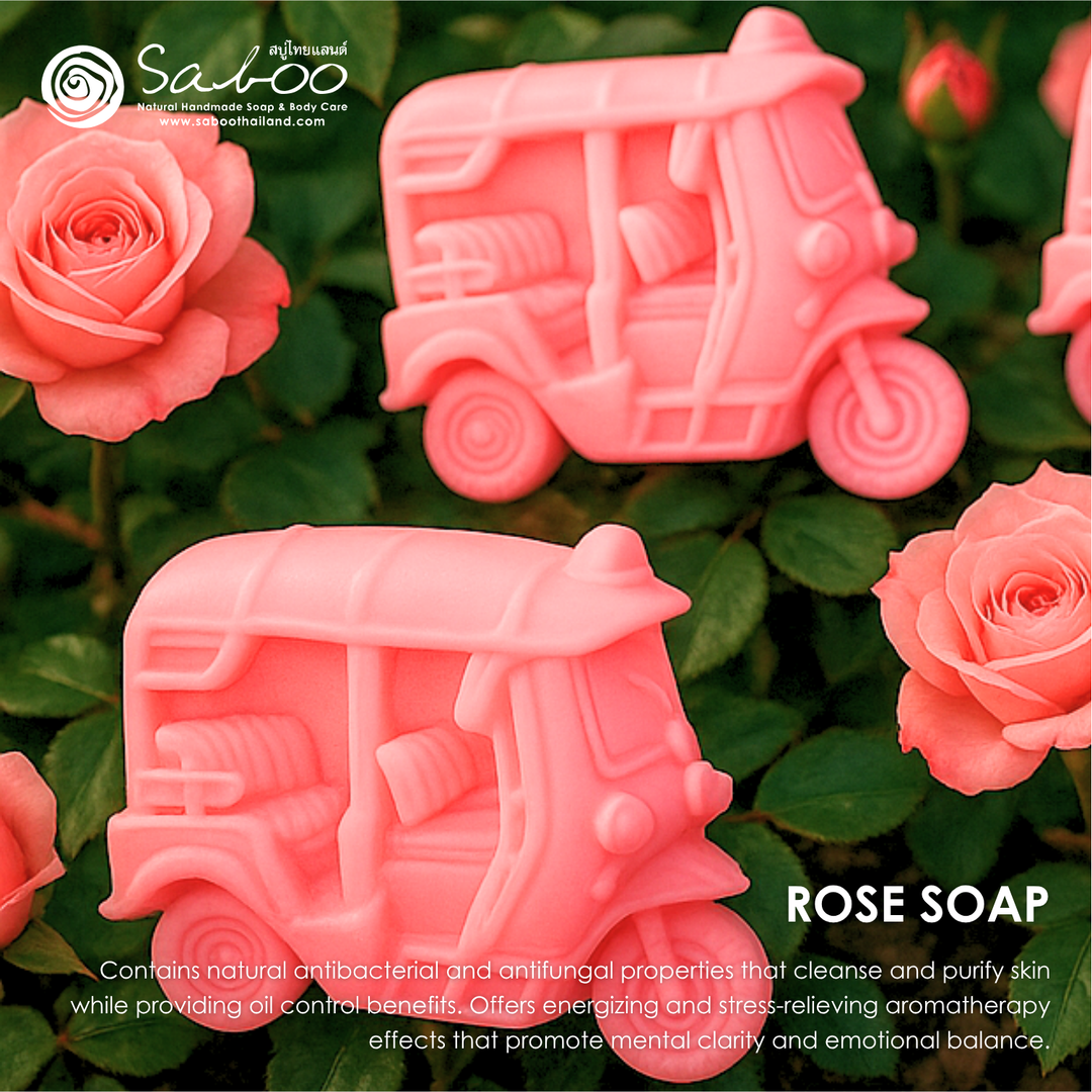 Natural Fancy Soap - Tuk Tuk - 100g - Rose