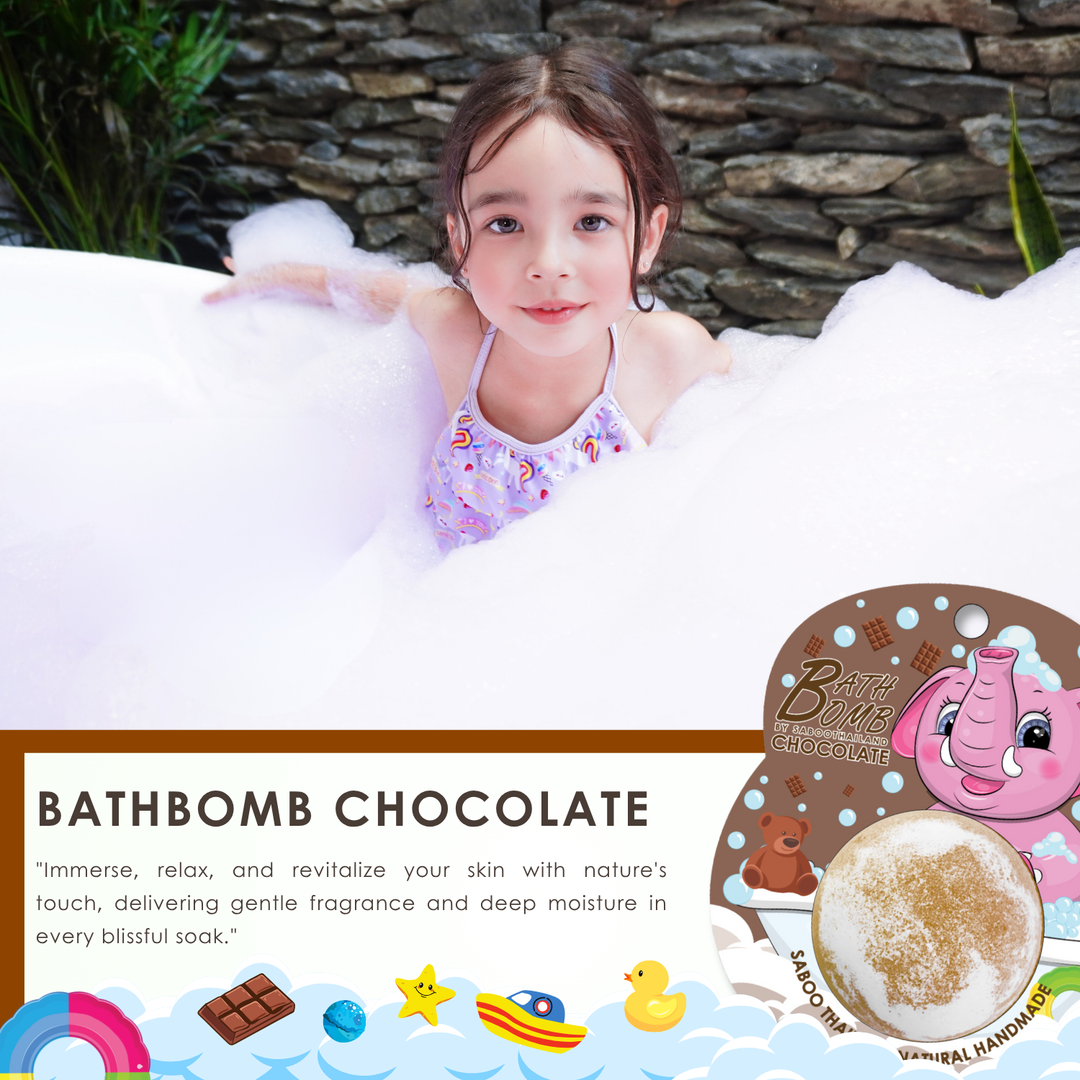 Bubble Bath Bomb - Elephant Package - 150g - Chocolate