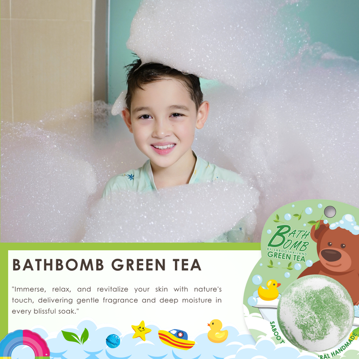 Bubble Bath Bomb - Bear Package - 150g - Green Tea