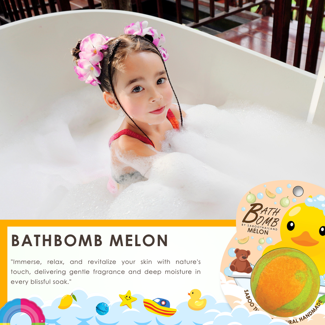 Bubble Bath Bomb - Duck Package - 150g - Melon