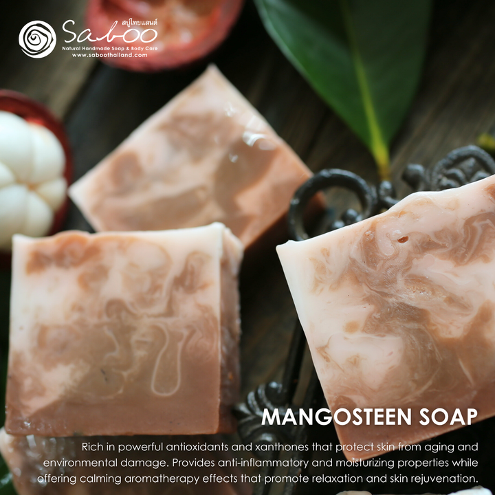 Natural Soap - Square Shape - 100g - Mangosteen