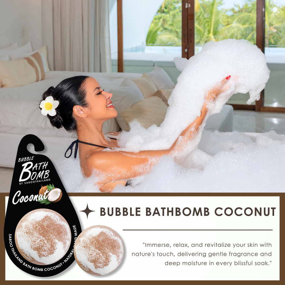Bubble Bath Bomb - Black Package - 150g - Coconut