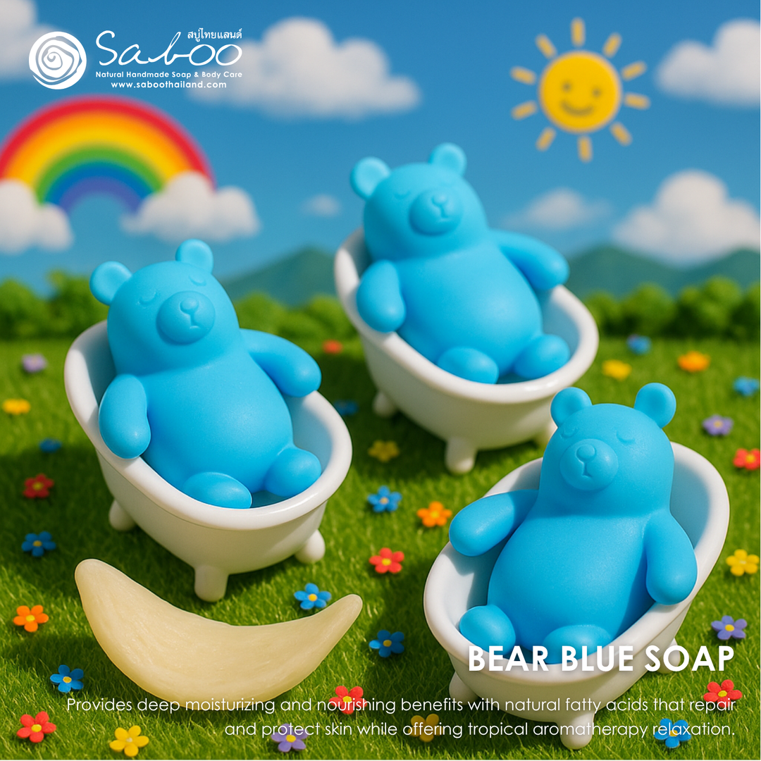 Natural Fancy Soap - 100g - Bear Blue