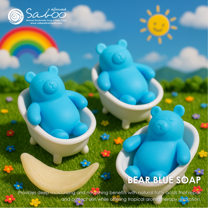 Natural Fancy Soap - 100g - Bear Blue