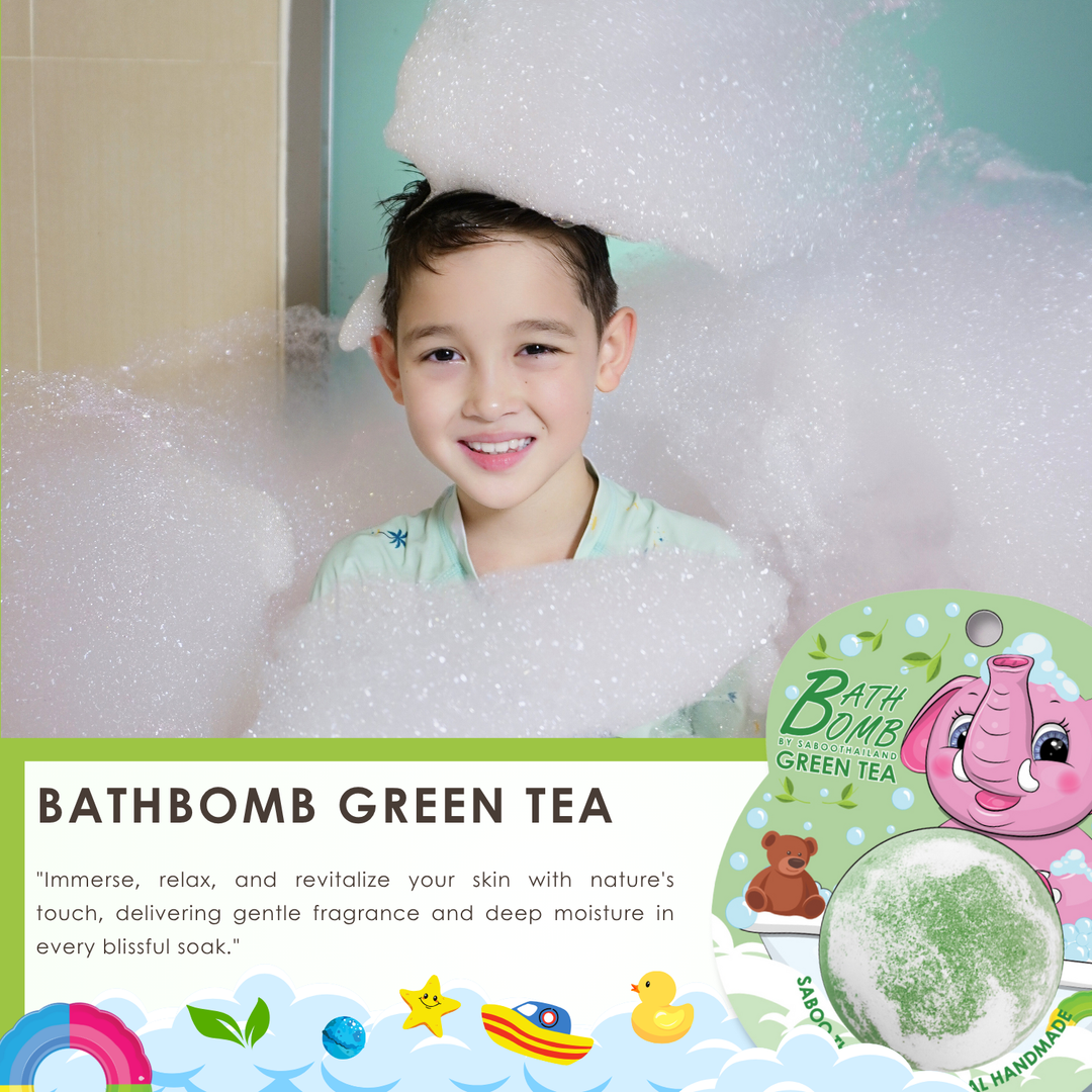 Bubble Bath Bomb - Elephant Package - 150g - Green Tea