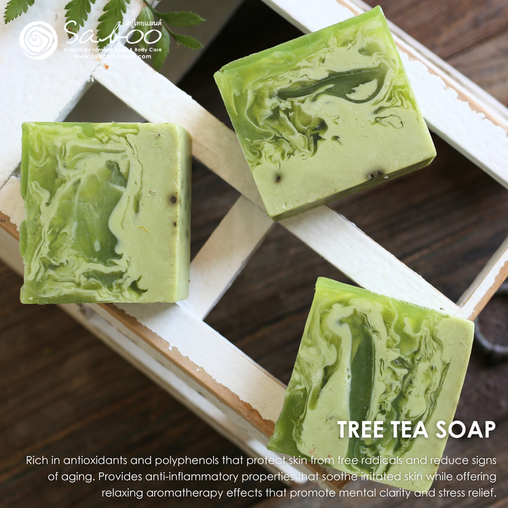 Natural Soap - Square Shape - 100g - Tea
