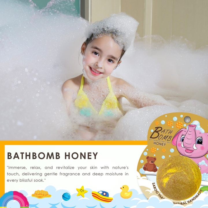 Bubble Bath Bomb - Elephant Package - 150g - Honey