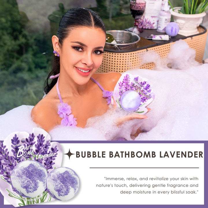 Bubble Bath Bomb - Flower Package - 150g - Lavender
