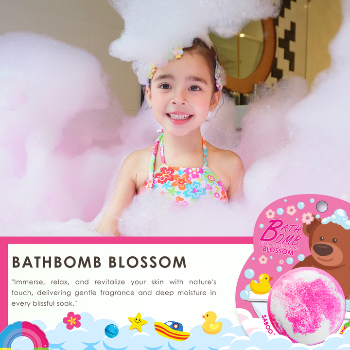 Bubble Bath Bomb - Bear Package - 150g - Blossom