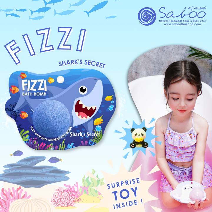 Fizzy Bath Bomb - Sea Animal Package - 100g - Shark's Secret