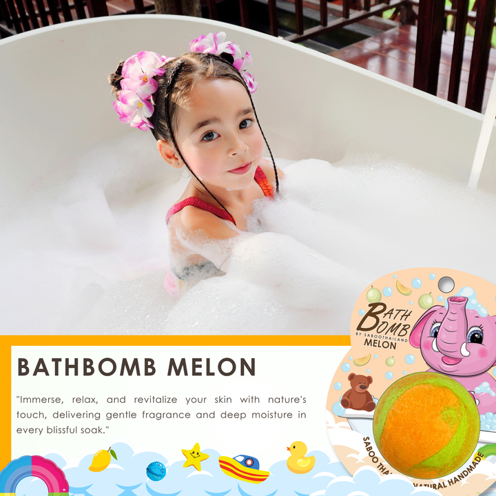 Bubble Bath Bomb - Elephant Package - 150g - Melon