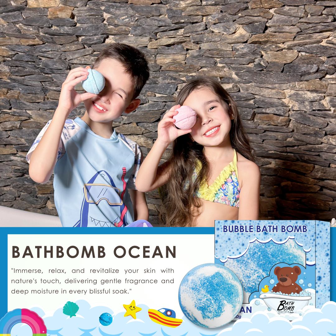 Bubble Bath Bomb - Box Package - 150g - Ocean
