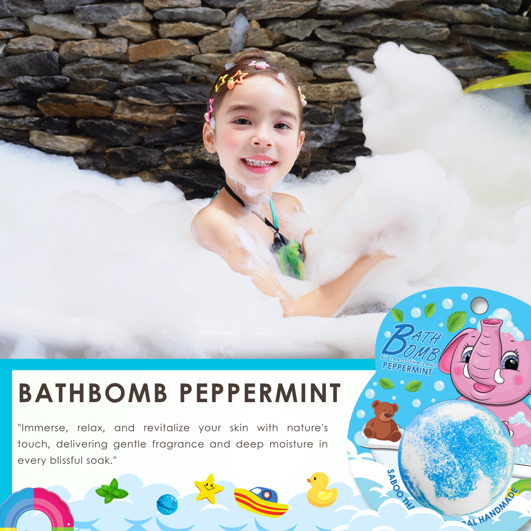 Bubble Bath Bomb - Elephant Package - 150g - Peppermint