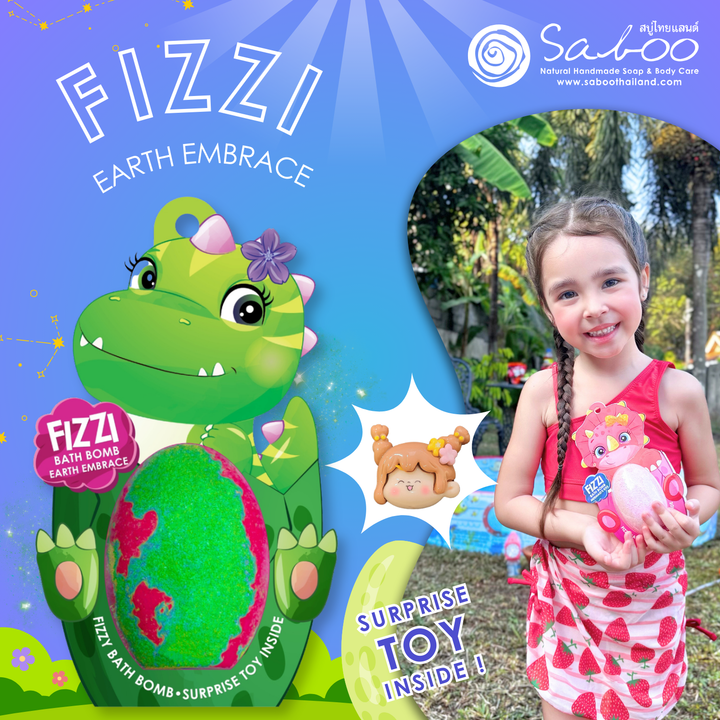 Fizzy Bath Bomb - Dinosaur Package - 180g - Earth Embrace