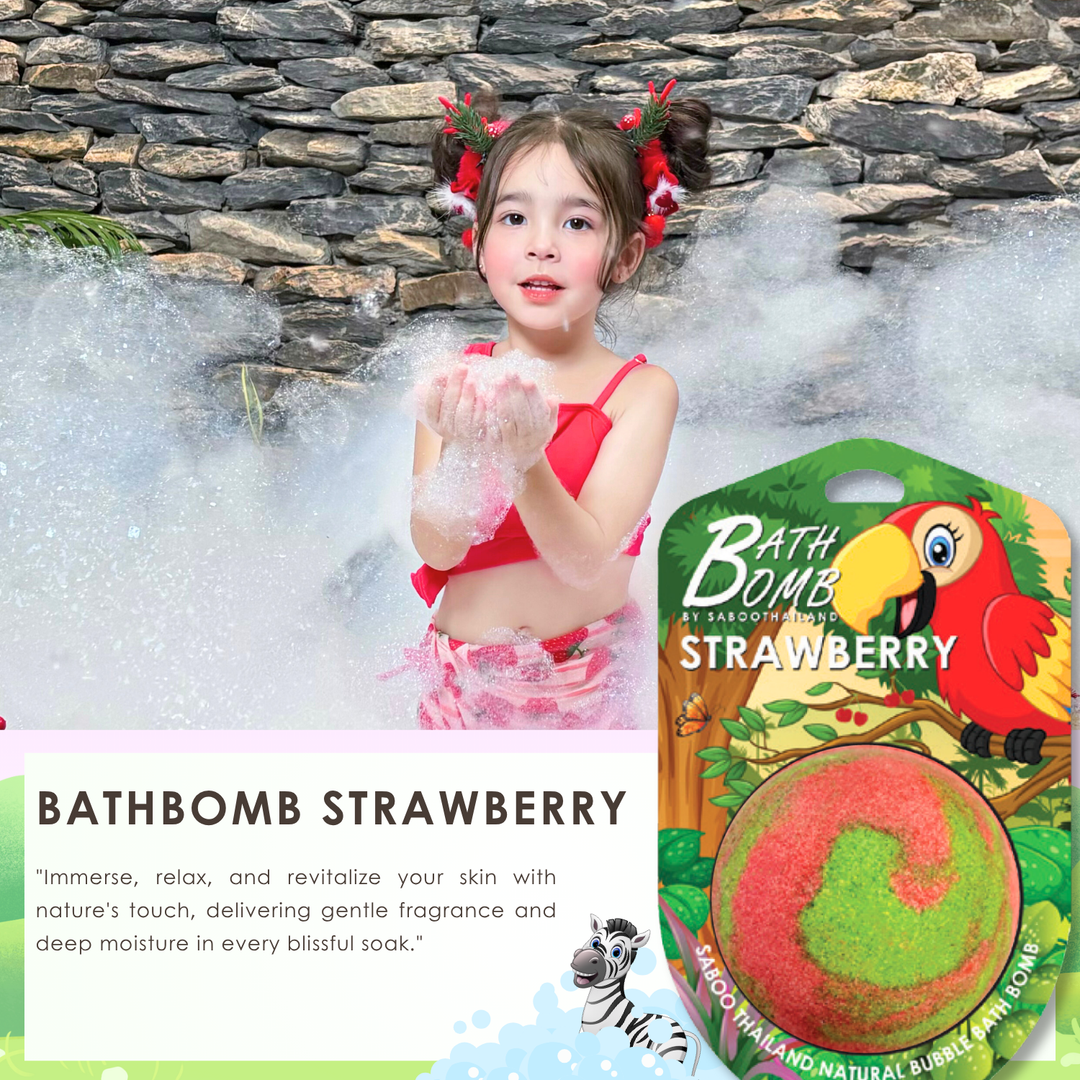Bubble Bath Bomb - Jungle Package - 150g - Strawberry
