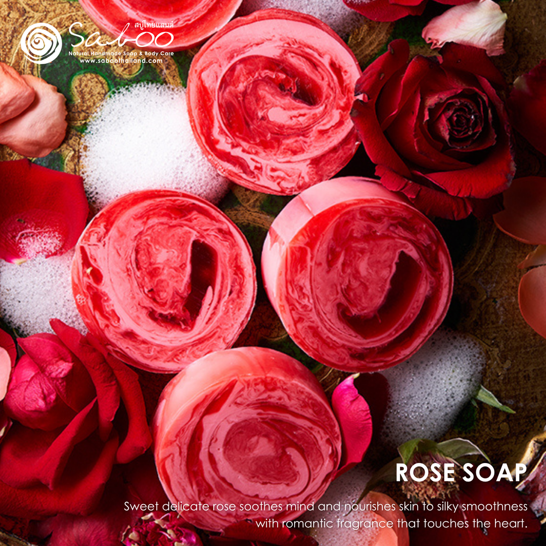 Premium Soap - Black Box Package - 100g - Rose
