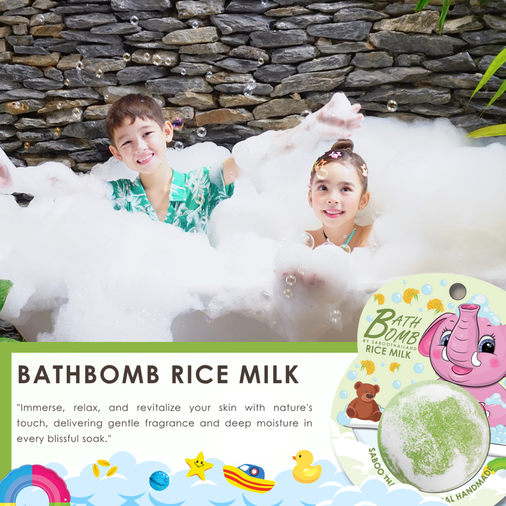 Bubble Bath Bomb - Elephant Package - 150g - Rice Milk