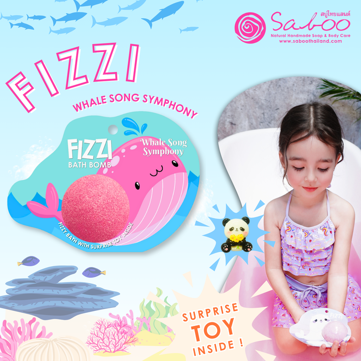 Fizzy Bath Bomb - Sea Animal Package - 100g - Whale Song Symphony