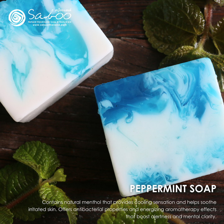 Natural Soap - Square Shape - 100g - Peppermint