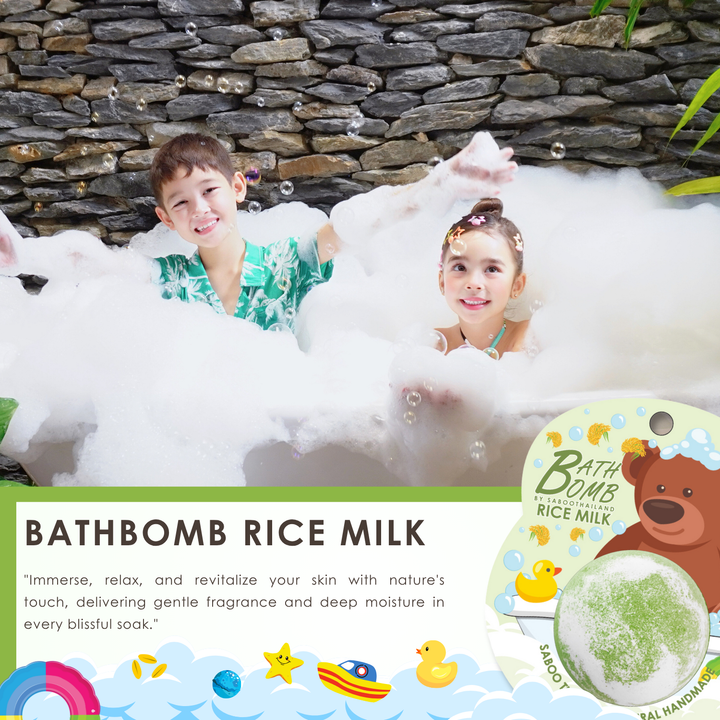 Bubble Bath Bomb - Bear Package - 150g - Rice Mlik