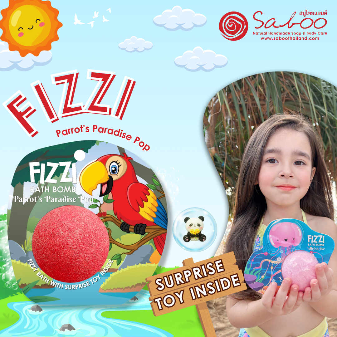 Fizzy Bath Bomb - Jungle Package - 100g - Parrot's Paradise Pop