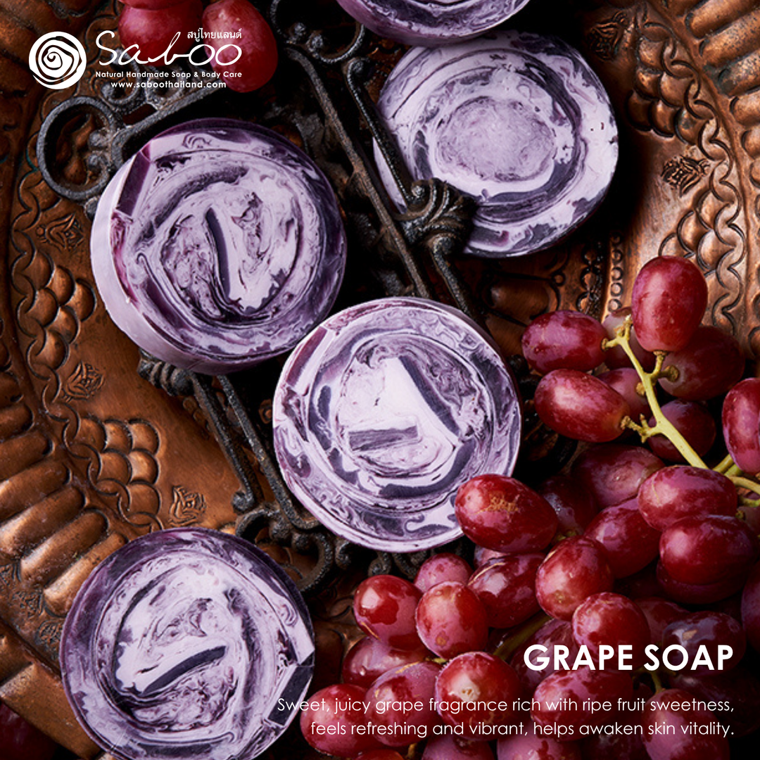 Premium Soap - Black Box Package - 100g - Grape
