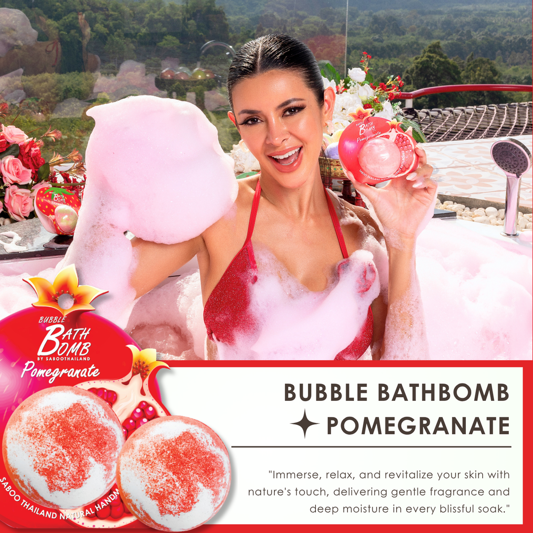 Bubble Bath Bomb - Fruit Package - 150g - Pomegranate