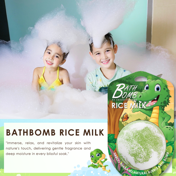 Bubble Bath Bomb - Jungle Package - 150g - Rice Milk