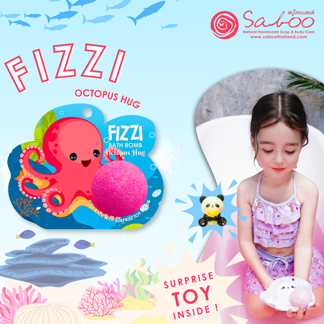 Fizzy Bath Bomb - Sea Animal Package - 100g - Octopus Hug