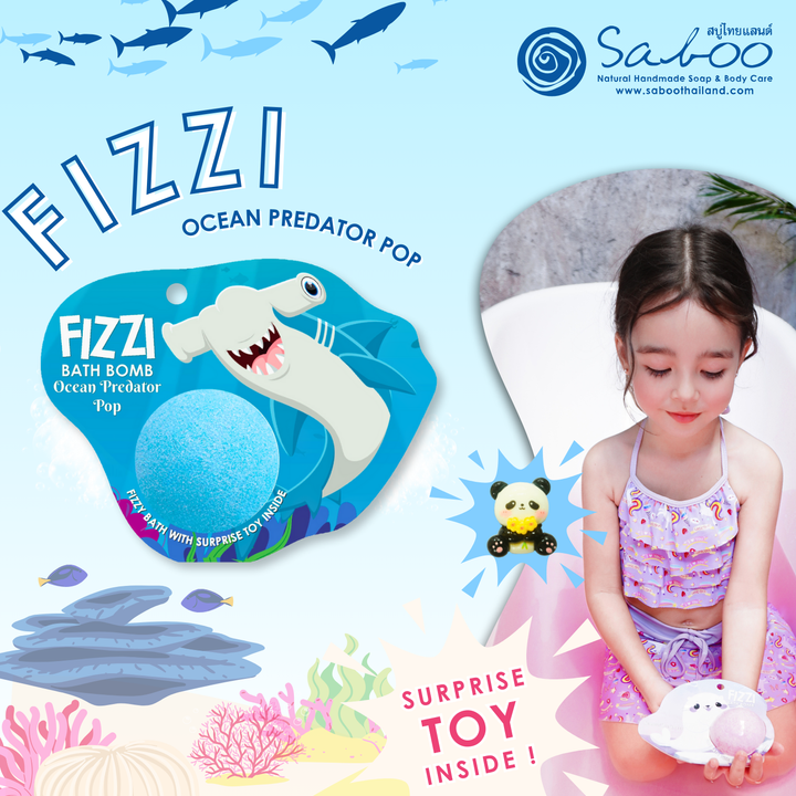 Fizzy Bath Bomb - Sea Animal Package - 100g - Ocean Predator Pop