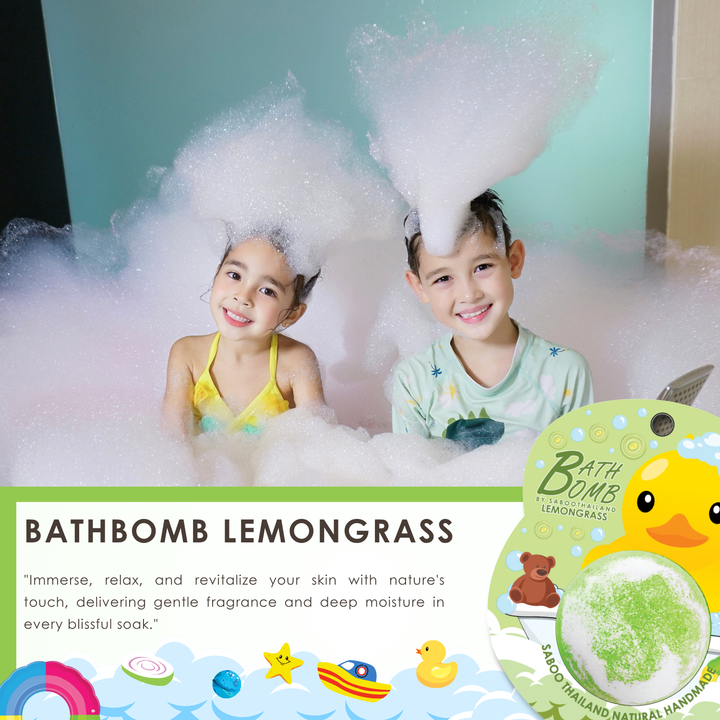 Bubble Bath Bomb - Duck Package - 150g - Lemongrass