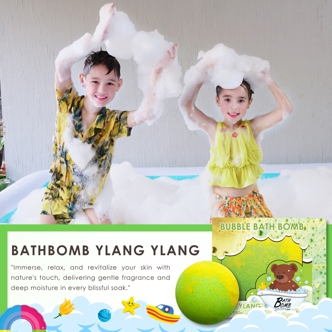 Bubble Bath Bomb - Box Package - 150g - Ylang Ylang