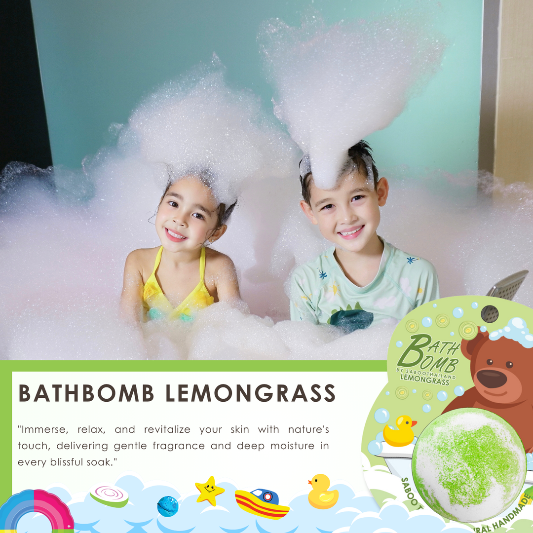 Bubble Bath Bomb - Bear Package - 150g - Lemongrasss