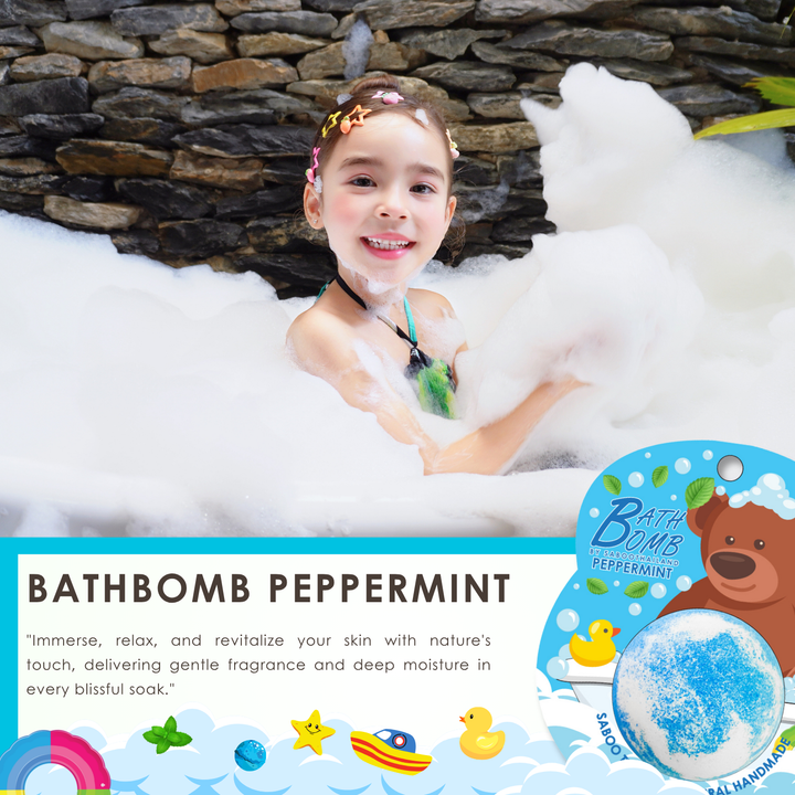 Bubble Bath Bomb - Bear Package - 150g - Peppermint
