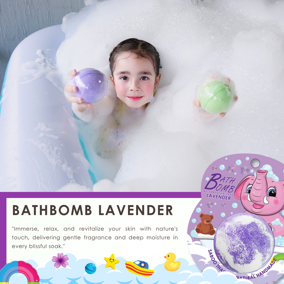 Bubble Bath Bomb - Elephant Package - 150g - Lavender