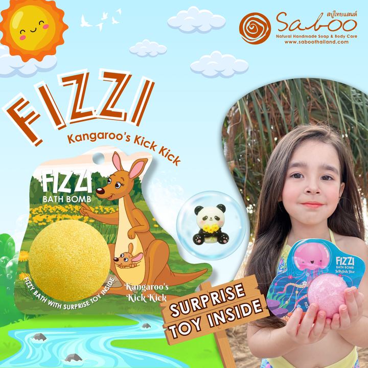 Fizzy Bath Bomb - Jungle Package - 100g - Kangaroo's Kick Kick