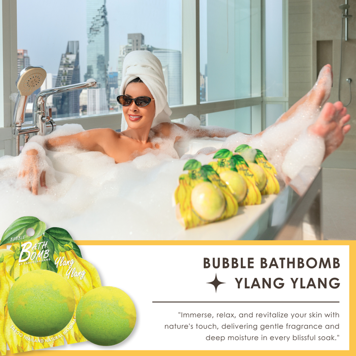 Bubble Bath Bomb - Flower Package - 150g - Ylang Ylang