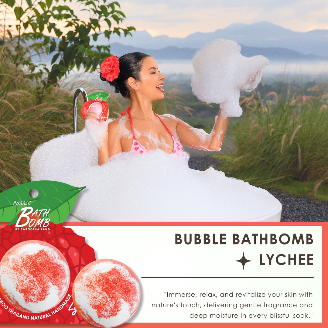 Bubble Bath Bomb - Fruit Package - 150g - Lychee