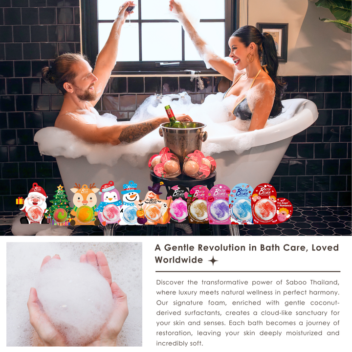 Bubble Bath Bomb - Valentine Package - 150g - Blossom