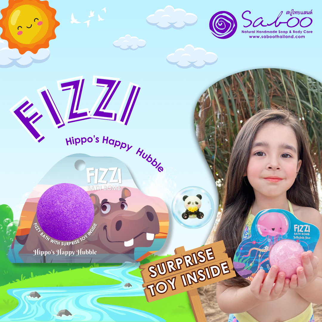 Fizzy Bath Bomb - Jungle Package - 100g - Hippo's Happy Hubble