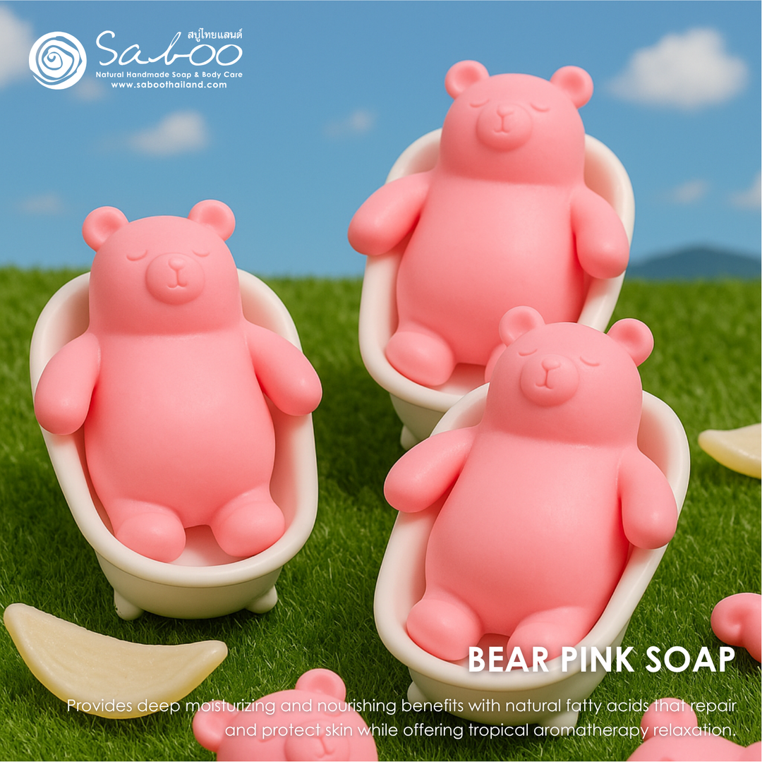 Natural Fancy Soap - 100g - Bear Pink