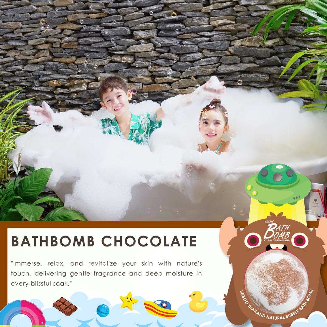 Bubble Bath Bomb - Monster - 150g - Chocolate