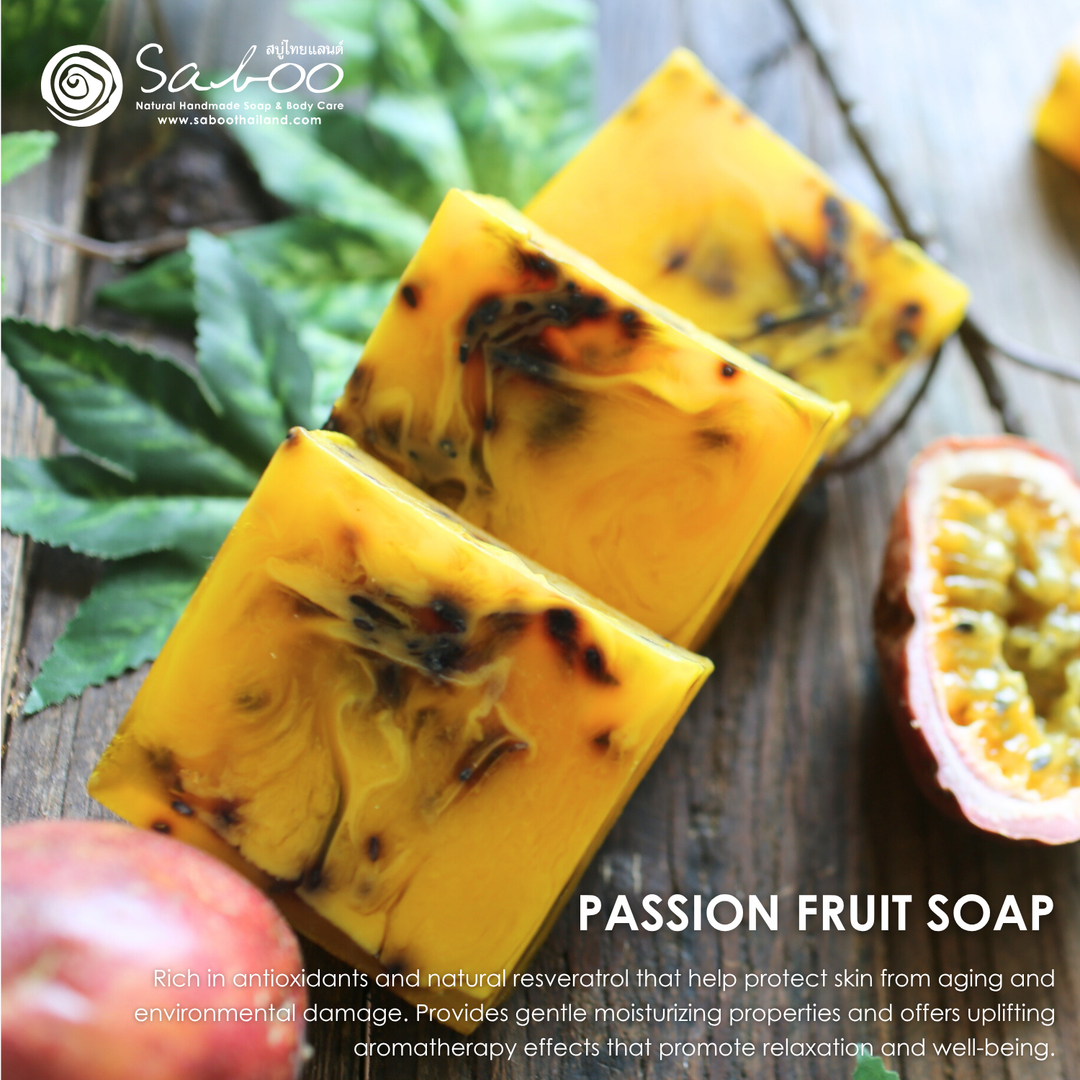 Natural Soap - Square Shape - 100g - Passion Fruit
